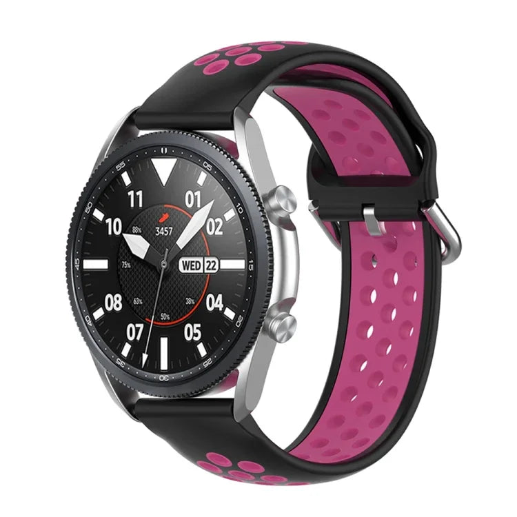 Dây đeo thể thao silicone hai tông màu, Kích thước: Kích thước tự do 20mm, Dành cho Galaxy Watch 3 41mm