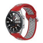Dây đeo thể thao silicone hai tông màu, Kích thước: Kích thước tự do 20mm, Dành cho Galaxy Watch 3 41mm