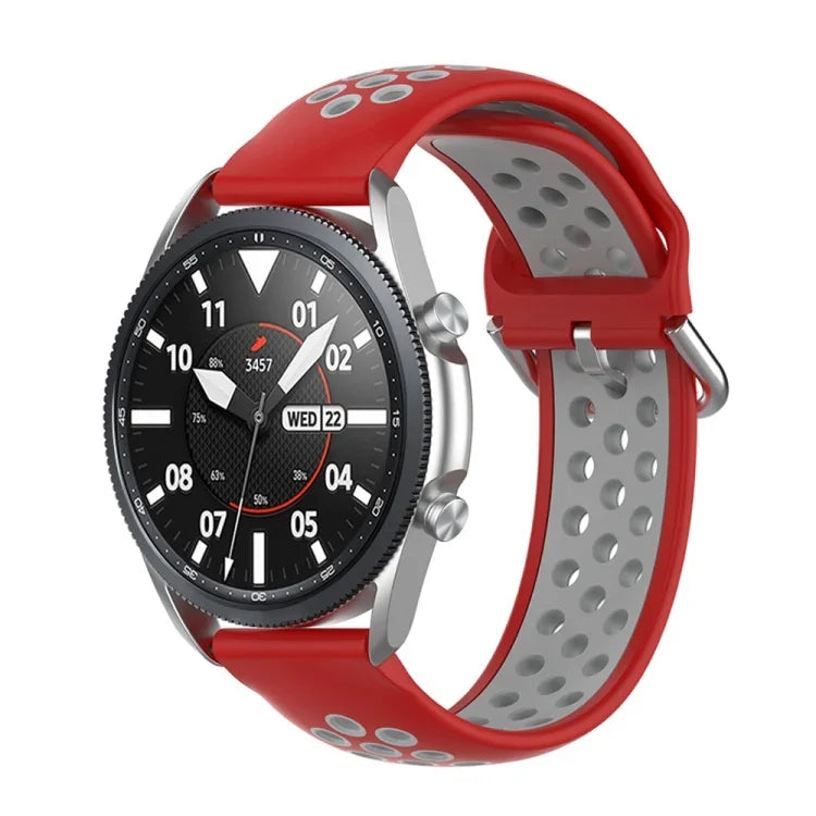 Dây đeo thể thao silicone hai tông màu, Kích thước: Kích thước tự do 20mm, Dành cho Galaxy Watch 3 41mm