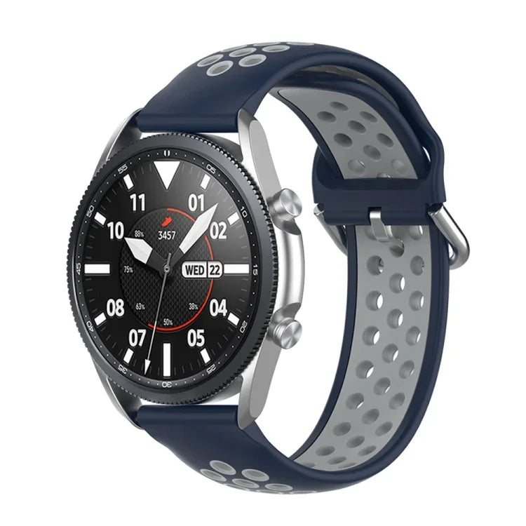 Dây đeo thể thao silicone hai tông màu, Kích thước: Kích thước tự do 20mm, Dành cho Galaxy Watch 3 41mm