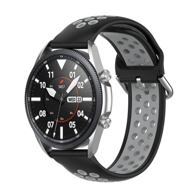 Dây đeo thể thao silicone hai tông màu, Kích thước: Kích thước tự do 20mm, Dành cho Galaxy Watch 3 41mm