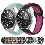 Dây đeo thể thao silicone hai tông màu, Kích thước: Kích thước tự do 20mm, Dành cho Galaxy Watch 3 41mm