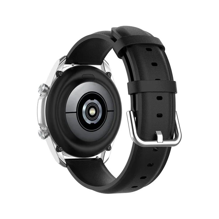 Dây da đuôi tròn, Kích thước: Kích thước tự do 20mm, Dành cho Galaxy Watch 3 41mm