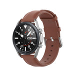 Dây da đuôi tròn, Kích thước: Kích thước tự do 20mm, Dành cho Galaxy Watch 3 41mm