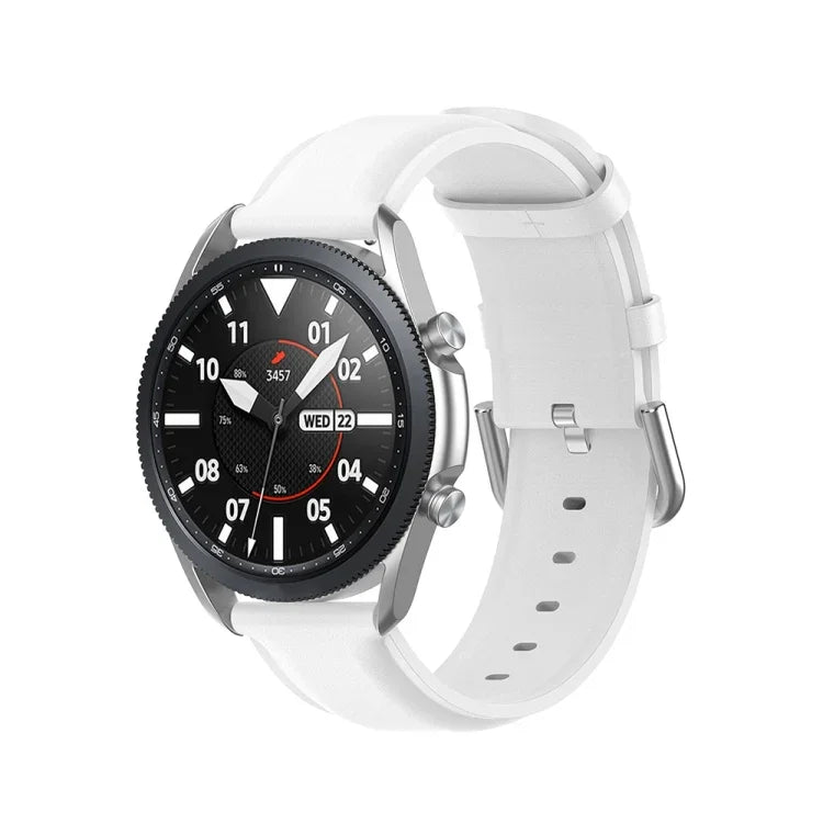 Dây da đuôi tròn, Kích thước: Kích thước tự do 20mm, Dành cho Galaxy Watch 3 41mm