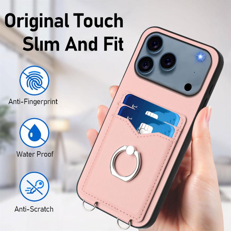 Ốp điện thoại R20 có vòng giữ thẻ dây đeo chéo, Dành cho iPhone 17 Pro Max, Dành cho iPhone 17 Pro, Dành cho iPhone 17, Dành cho iPhone Air, Dành cho iPhone 15 Pro Max, Dành cho iPhone 15 Pro, Dành cho iPhone 15 Plus, Dành cho iPhone 15