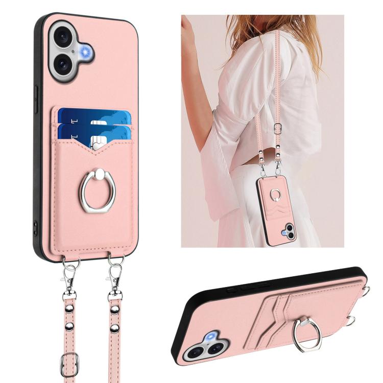 Ốp điện thoại R20 có vòng giữ thẻ dây đeo chéo, Dành cho iPhone 17 Pro Max, Dành cho iPhone 17 Pro, Dành cho iPhone 17, Dành cho iPhone Air, Dành cho iPhone 15 Pro Max, Dành cho iPhone 15 Pro, Dành cho iPhone 15 Plus, Dành cho iPhone 15