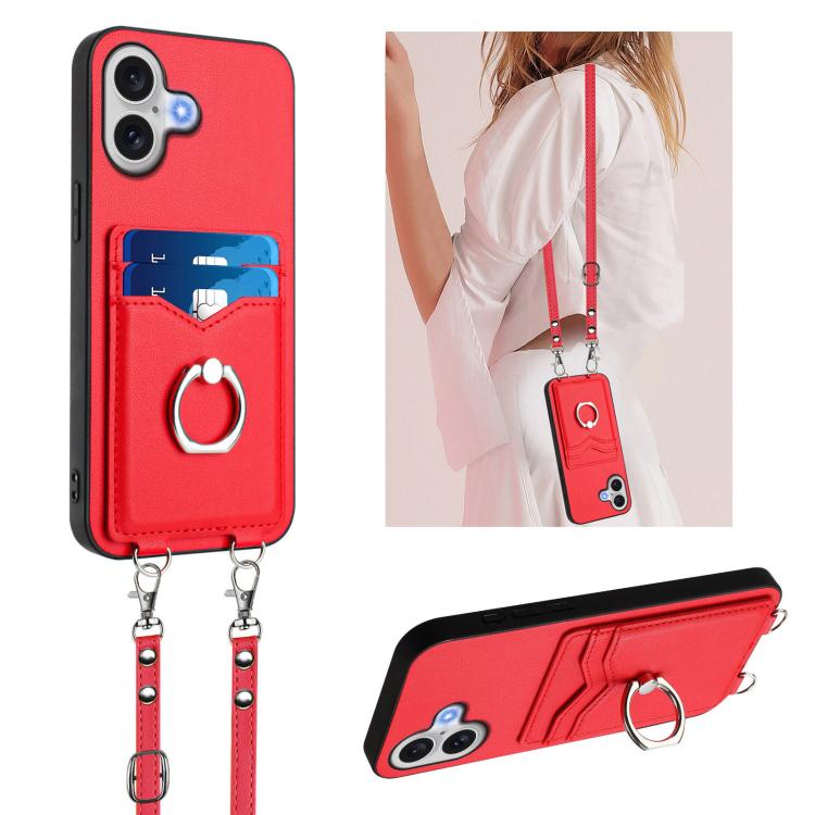 Ốp điện thoại R20 có vòng giữ thẻ dây đeo chéo, Dành cho iPhone 17 Pro Max, Dành cho iPhone 17 Pro, Dành cho iPhone 17, Dành cho iPhone Air, Dành cho iPhone 15 Pro Max, Dành cho iPhone 15 Pro, Dành cho iPhone 15 Plus, Dành cho iPhone 15