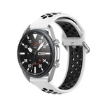 Dây đeo thể thao silicone màu trơn, Kích thước: Kích thước tự do 22mm, Dành cho Galaxy Watch 3 45mm
