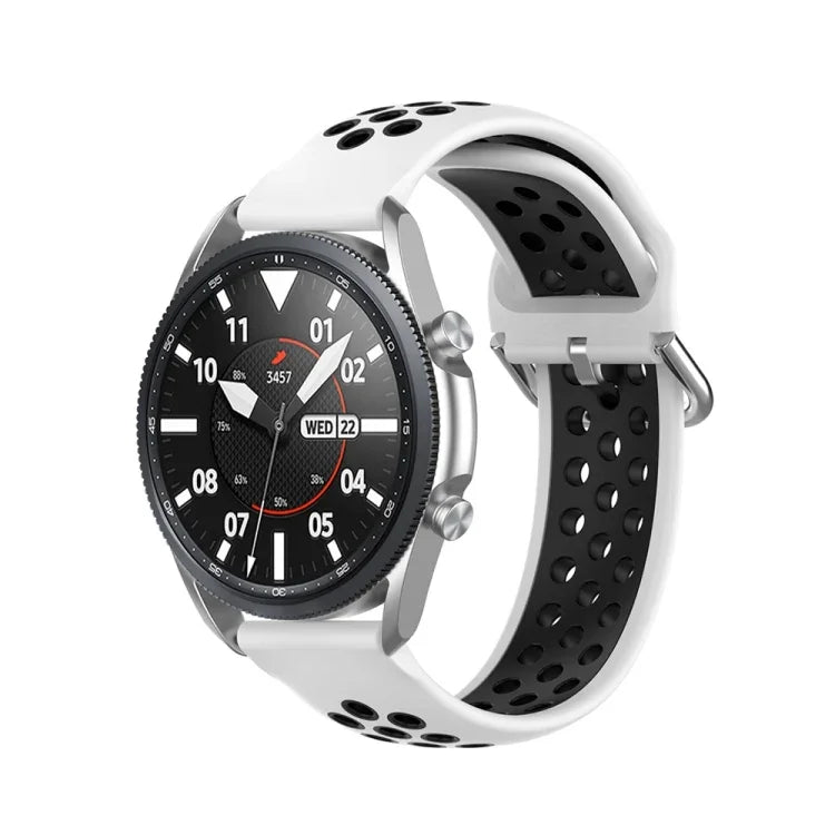 Dây đeo thể thao silicone màu trơn, Kích thước: Kích thước tự do 22mm, Dành cho Galaxy Watch 3 45mm