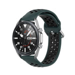 Dây đeo thể thao silicone màu trơn, Kích thước: Kích thước tự do 22mm, Dành cho Galaxy Watch 3 45mm