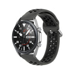 Dây đeo thể thao silicone màu trơn, Kích thước: Kích thước tự do 22mm, Dành cho Galaxy Watch 3 45mm