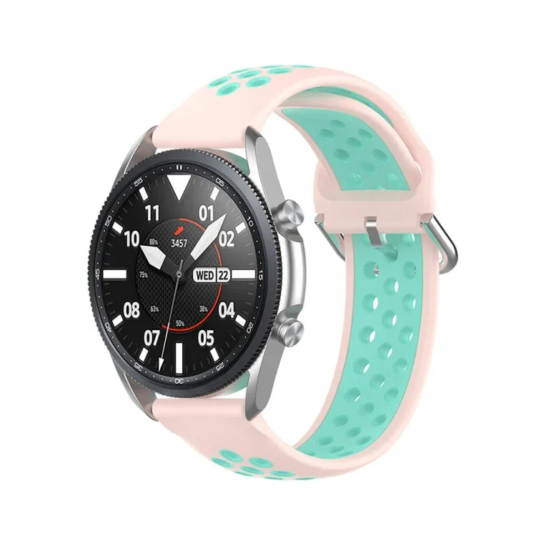 Dây đeo thể thao silicone màu trơn, Kích thước: Kích thước tự do 22mm, Dành cho Galaxy Watch 3 45mm