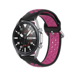Dây đeo thể thao silicone màu trơn, Kích thước: Kích thước tự do 22mm, Dành cho Galaxy Watch 3 45mm