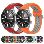 Dây đeo thể thao silicone màu trơn, Kích thước: Kích thước tự do 22mm, Dành cho Galaxy Watch 3 45mm