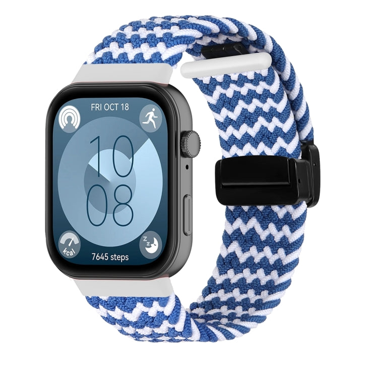 Magnetic Folding Buckle Braided Watch Band, For Huawei Watch Fit3