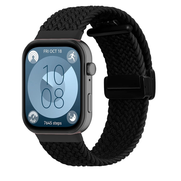 Magnetic Folding Buckle Braided Watch Band, For Huawei Watch Fit3