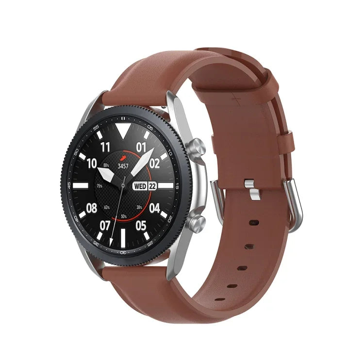 Dây da đuôi tròn, Kích thước: Kích thước tự do 22mm, Dành cho Galaxy Watch 3 45mm