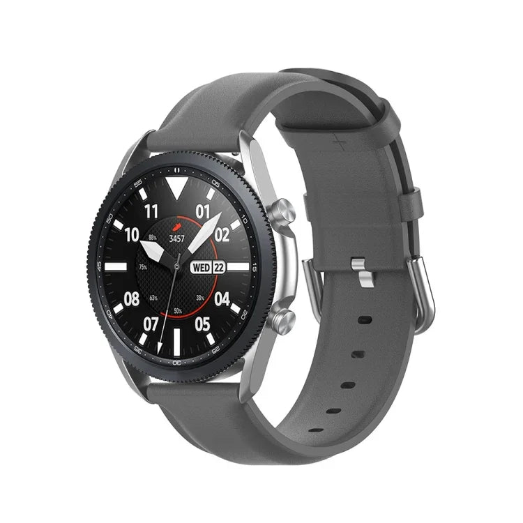 Dây da đuôi tròn, Kích thước: Kích thước tự do 22mm, Dành cho Galaxy Watch 3 45mm