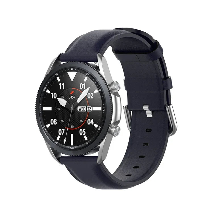 Dây da đuôi tròn, Kích thước: Kích thước tự do 22mm, Dành cho Galaxy Watch 3 45mm
