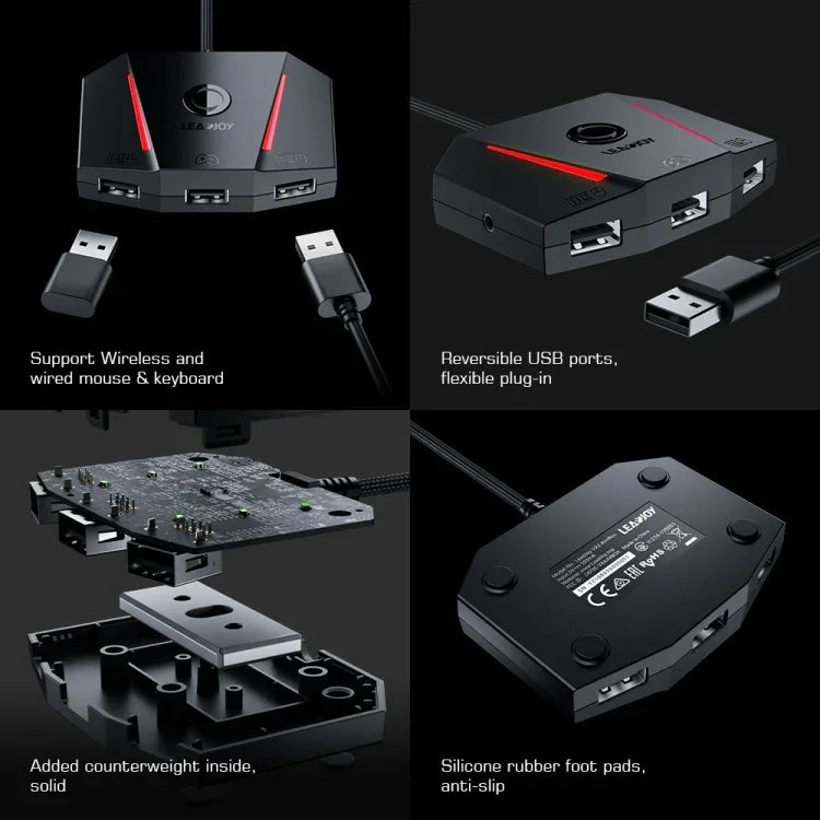 Bộ chuyển đổi bàn phím chuột GameSir LeadJoy VX2 AimBox cho máy chơi game Xbox / PS4