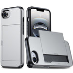 Shockproof Armor Phone Case with Card Slot, For iPhone 17e / 16e, For iPhone 17 Pro Max, For iPhone 17 Pro, For iPhone 17
