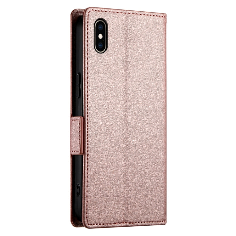 Ốp lưng điện thoại da mờ từ tính khóa bên hông, dành cho iPhone XS Max, iPhone 8 Plus / 7 Plus