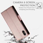 Ốp lưng điện thoại da mờ từ tính khóa bên hông, dành cho iPhone XS Max, iPhone 8 Plus / 7 Plus