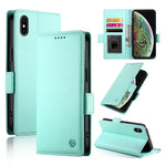 Ốp lưng điện thoại da mờ từ tính khóa bên hông, dành cho iPhone XS Max, iPhone 8 Plus / 7 Plus