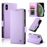 Ốp lưng điện thoại da mờ từ tính khóa bên hông, dành cho iPhone XS Max, iPhone 8 Plus / 7 Plus