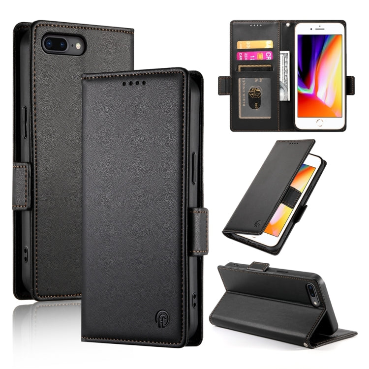 Ốp lưng điện thoại da mờ từ tính khóa bên hông, dành cho iPhone XS Max, iPhone 8 Plus / 7 Plus