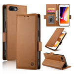 Ốp lưng điện thoại da mờ từ tính khóa bên hông, dành cho iPhone XS Max, iPhone 8 Plus / 7 Plus