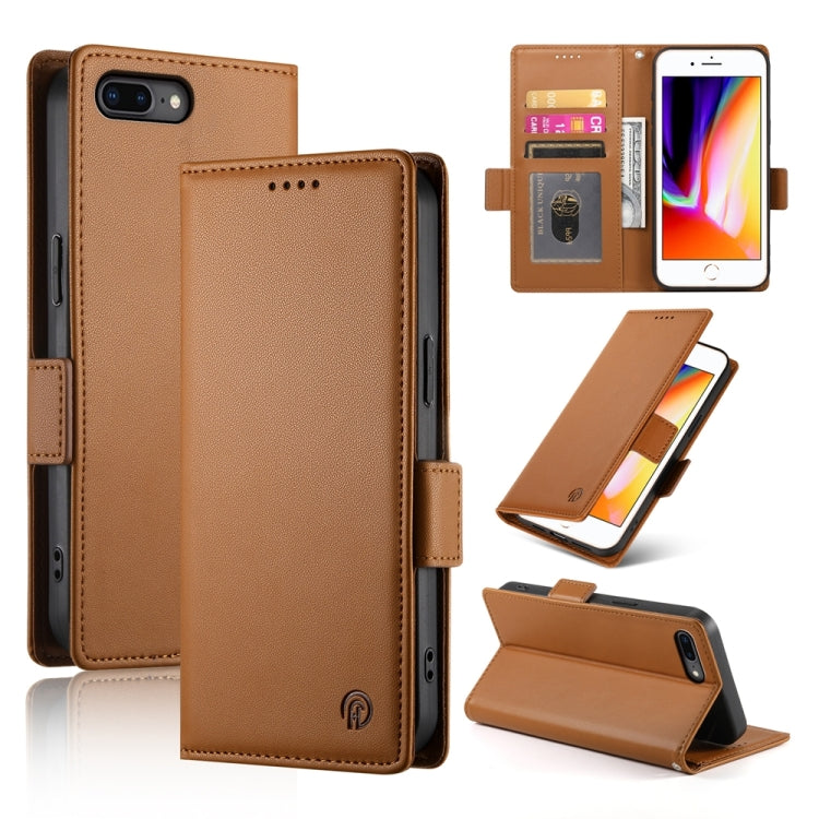 Ốp lưng điện thoại da mờ từ tính khóa bên hông, dành cho iPhone XS Max, iPhone 8 Plus / 7 Plus
