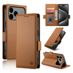 Ốp điện thoại da mờ có khóa bên từ tính, Dành cho iPhone 17e / 16e, Dành cho iPhone 17 Pro Max, Dành cho iPhone 17 Pro, Dành cho iPhone 17, Dành cho iPhone Air, Dành cho iPhone 16 Pro Max