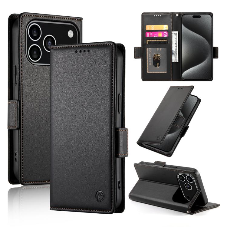 Ốp điện thoại da mờ có khóa bên từ tính, Dành cho iPhone 17e / 16e, Dành cho iPhone 17 Pro Max, Dành cho iPhone 17 Pro, Dành cho iPhone 17, Dành cho iPhone Air, Dành cho iPhone 16 Pro Max