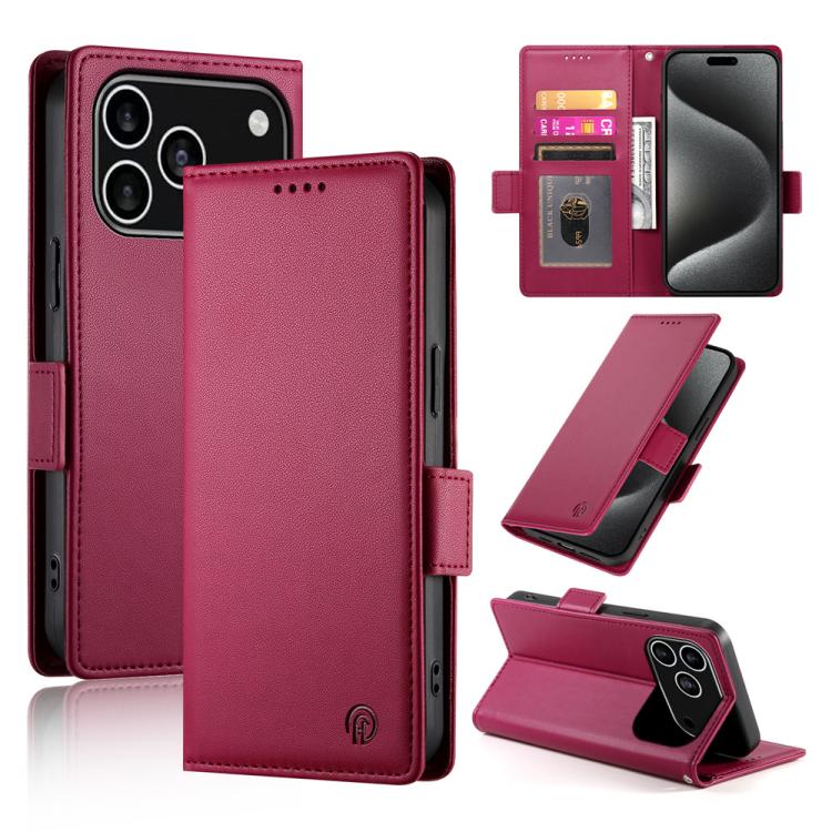 Ốp điện thoại da mờ có khóa bên từ tính, Dành cho iPhone 17e / 16e, Dành cho iPhone 17 Pro Max, Dành cho iPhone 17 Pro, Dành cho iPhone 17, Dành cho iPhone Air, Dành cho iPhone 16 Pro Max