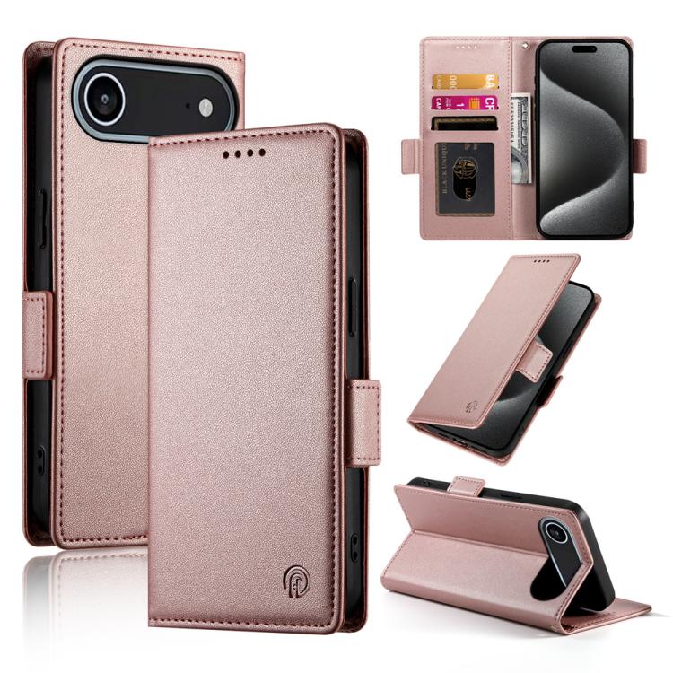 Ốp điện thoại da mờ có khóa bên từ tính, Dành cho iPhone 17e / 16e, Dành cho iPhone 17 Pro Max, Dành cho iPhone 17 Pro, Dành cho iPhone 17, Dành cho iPhone Air, Dành cho iPhone 16 Pro Max