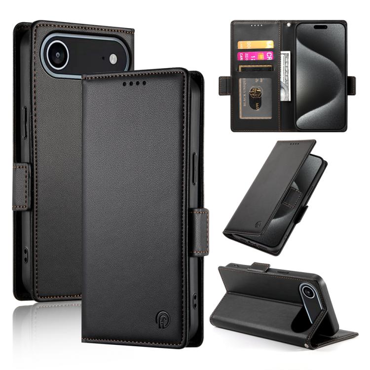 Ốp điện thoại da mờ có khóa bên từ tính, Dành cho iPhone 17e / 16e, Dành cho iPhone 17 Pro Max, Dành cho iPhone 17 Pro, Dành cho iPhone 17, Dành cho iPhone Air, Dành cho iPhone 16 Pro Max