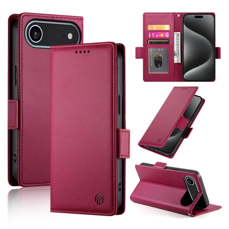 Ốp điện thoại da mờ có khóa bên từ tính, Dành cho iPhone 17e / 16e, Dành cho iPhone 17 Pro Max, Dành cho iPhone 17 Pro, Dành cho iPhone 17, Dành cho iPhone Air, Dành cho iPhone 16 Pro Max