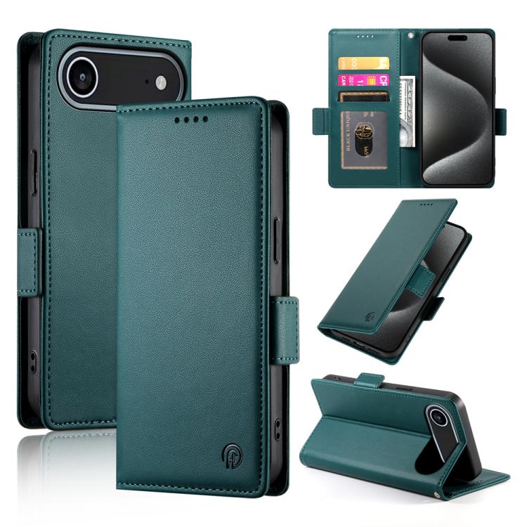Ốp điện thoại da mờ có khóa bên từ tính, Dành cho iPhone 17e / 16e, Dành cho iPhone 17 Pro Max, Dành cho iPhone 17 Pro, Dành cho iPhone 17, Dành cho iPhone Air, Dành cho iPhone 16 Pro Max