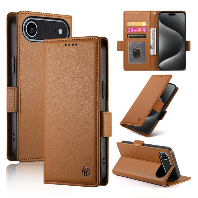 Ốp điện thoại da mờ có khóa bên từ tính, Dành cho iPhone 17e / 16e, Dành cho iPhone 17 Pro Max, Dành cho iPhone 17 Pro, Dành cho iPhone 17, Dành cho iPhone Air, Dành cho iPhone 16 Pro Max