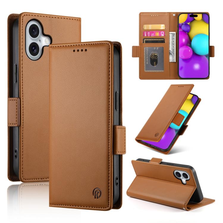 Ốp điện thoại da mờ có khóa bên từ tính, Dành cho iPhone 17e / 16e, Dành cho iPhone 17 Pro Max, Dành cho iPhone 17 Pro, Dành cho iPhone 17, Dành cho iPhone Air, Dành cho iPhone 16 Pro Max
