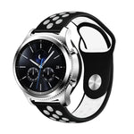 Dây đeo thay thế silicone hai màu 22mm cho Smasung Gear S4 Active