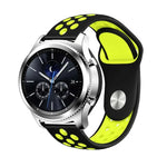 Dây đeo thay thế silicone hai màu 22mm cho Smasung Gear S4 Active