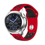 Dây đeo thay thế silicone hai màu 22mm cho Smasung Gear S4 Active