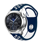 Dây đeo thay thế silicone hai màu 22mm cho Smasung Gear S4 Active