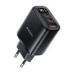 Sạc hiển thị kỹ thuật số Yesido YC69 30W USB + Dual USB-C / Type-C, Thông số kỹ thuật: Phích cắm EU, YC69