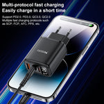 Sạc hiển thị kỹ thuật số Yesido YC69 30W USB + Dual USB-C / Type-C, Thông số kỹ thuật: Phích cắm EU, YC69