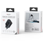 Sạc hiển thị kỹ thuật số Yesido YC69 30W USB + Dual USB-C / Type-C, Thông số kỹ thuật: Phích cắm EU, YC69