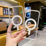 Ốp TPU trong suốt MagSafe từ tính cho camera lỗ lớn, Dành cho iPhone 17 Pro Max, Dành cho iPhone 17 Pro, Dành cho iPhone 17, Dành cho iPhone Air, Dành cho iPhone 16 Pro Max, Dành cho iPhone 16 Pro, Dành cho iPhone 16 Plus, Dành cho iPhone 16